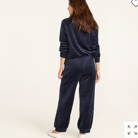 J Crew Relaxed fit velour SET hoodie and jogger size medium - Picture 10 of 10